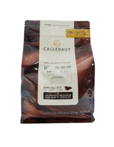 COBERTURA CHOCOLATE CALLEBAUT NEGRA 80% B/2,5KG