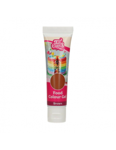 COLORANTE GEL FUNCAKES MARRON B/30G.