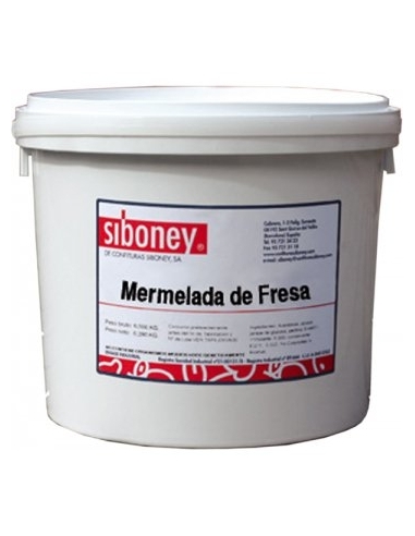 MERMELADA FRESA  TROCEADA TAMIZ.L.C/ 6,5 KG.