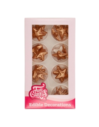 ESTRELLAS BRONCE-ORO AZUCAR FUNCAKES 24 UNI