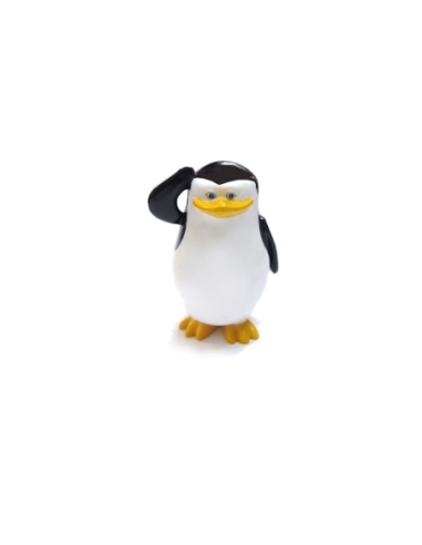 MUÑECO MADAGASCAR PINGÜINO SALUDO MANO CABEZA