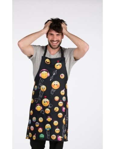 DELANTAL EMOTICONOS ESTAMPADO