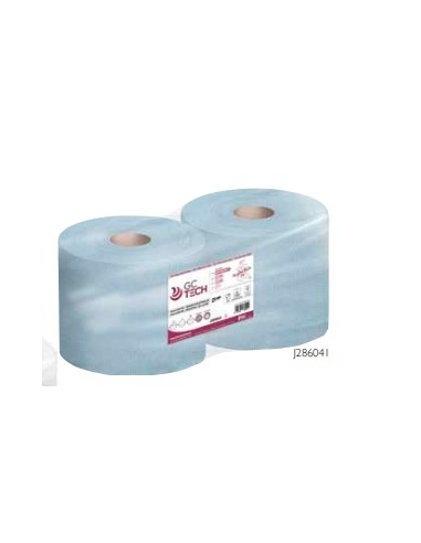 ROLLO PAPEL CELULOSA INDUSTRIAL AZUL 2C 400m 3,700 kg PACK 2 R J286041