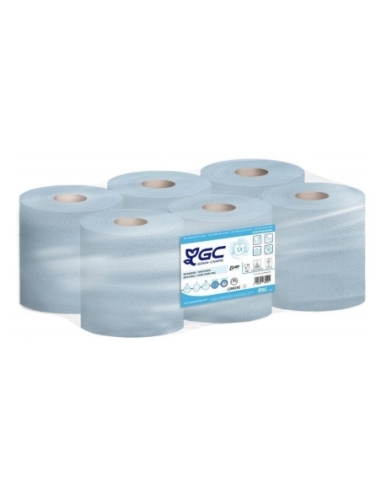 ROLLO PAPEL CELULOSA TRAPO AZUL 150 M 1,300 KG F/6 ROLLOS J288292