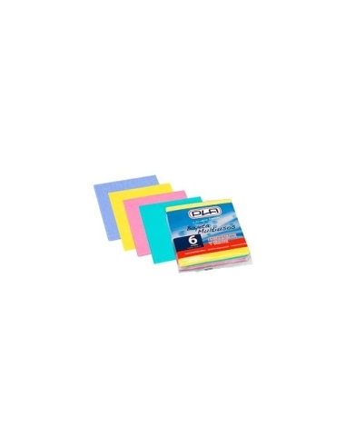 BAYETA COLORES MULTIUSOS 40X36 PACK 6 UND  60904