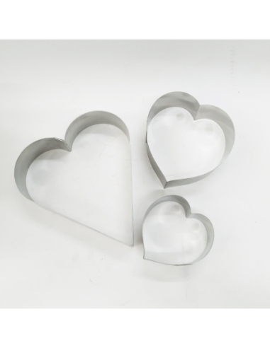 ARO MOLDE CORAZON INOX 13CM X 4,5