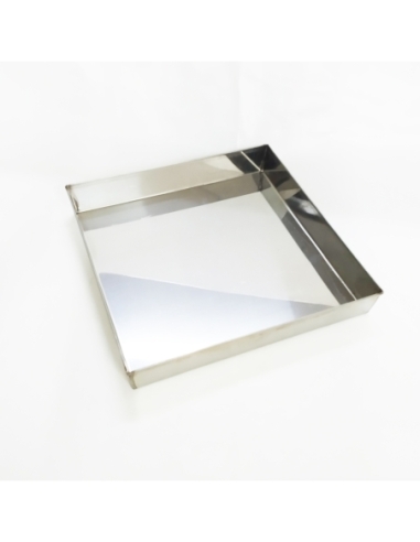 MOLDE INOX CUADRADO DE 26X26X4CM