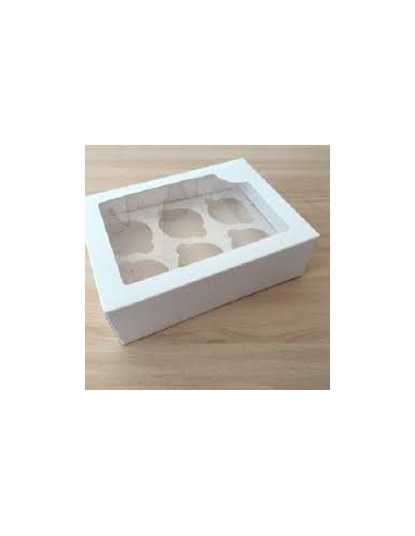 CAJA 6 CUPCAKES BLANCA