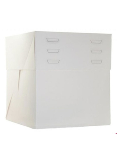 CAJA TARTA BLANCA REGULABLE 30X30X20 A 30 CM