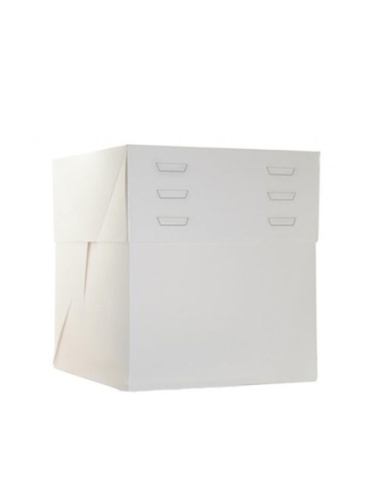 CAJA TARTA BLANCA REGULABLE 40X30X20 A 30 CM