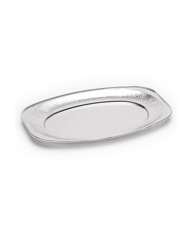 BANDEJA ALUMINIO OVALADA PEQ 35,7x24,3x2,1cm  PACK 6 UNIDADES