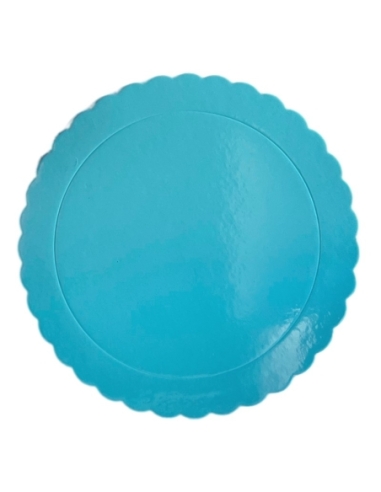 BASE TARTA REDONDA FINA AZUL 20CM