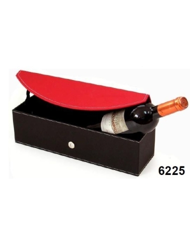 ESTUCHE 1 BOTELLA ROJO-NEGRO 6225