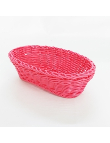 CESTA DE COLORES FUCSIA ALARGADA 23X9X8