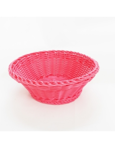 CESTA DE COLORES FUCSIA REDONDA 20X8