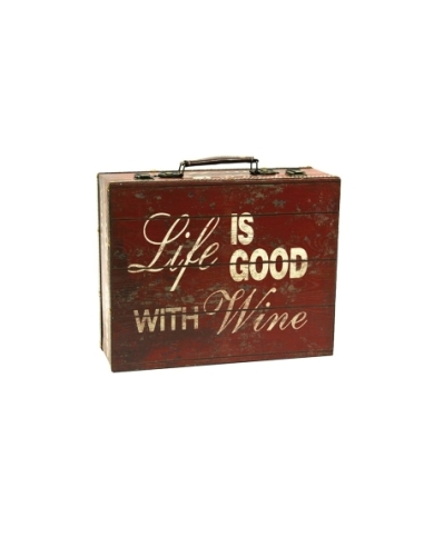 MALETA PIEL LIFE IS GOOD 37X30X14 20468