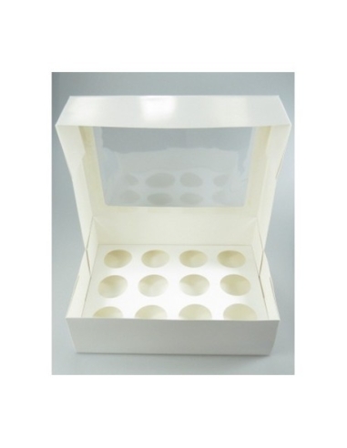 CAJA 12 CUPCAKES BLANCA