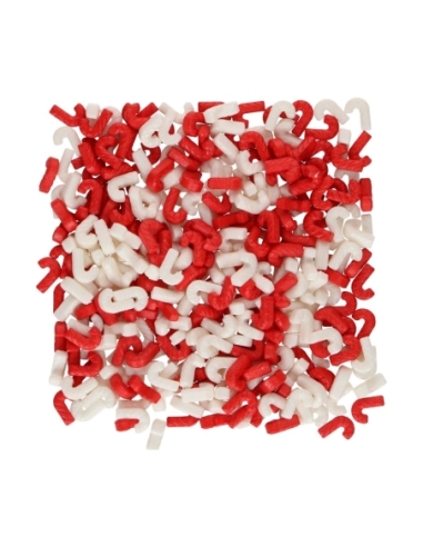 SPRINKLES BASTON CARAMELO BLANCO Y ROJO 56 GR