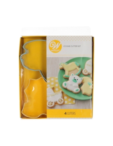 SET CORTADOR GALLETA BEBE 4 PZAS