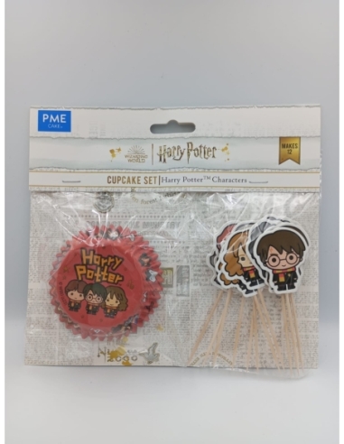 CAPSULAS Y TOPPERS HARRY POTTER 12 U/ CADA HPV213