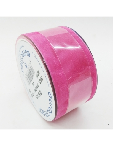 ROLLO CINTA ORGANDY A-40MM C-25 25M FUCSIA