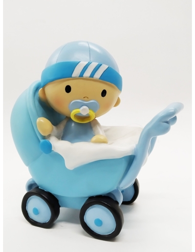 HUCHA BEBE CARRITO AZUL  124869