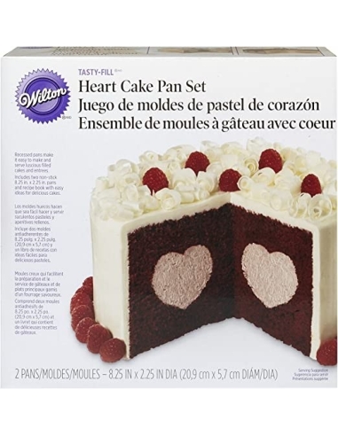 SET MOLDE WILTON RELLENO CORAZON