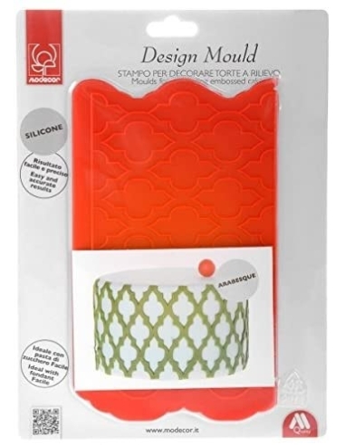 MOLDE SILICONA EN RELIEVE ARABESQUE 30704