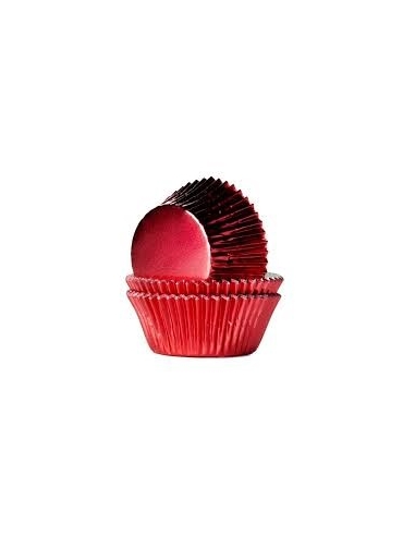 CAPSULA CUPCAKES ROJO METALIZADO P24