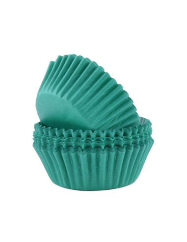 CAPSULAS CUPCAKE VERDE 60 U PME